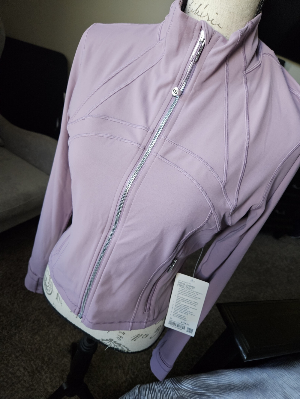 lululemon athletica Light Lavender Full-Zip Bomber Jacket
